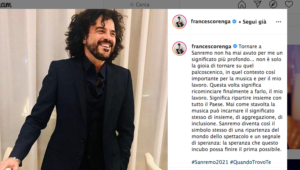 Sanremo 2021 - Francesco Renga: "Tornare al festival è ripartire insieme"