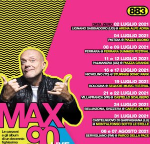 Max Pezzali festeggia gli anni 90 e annuncia le nuove date del tour