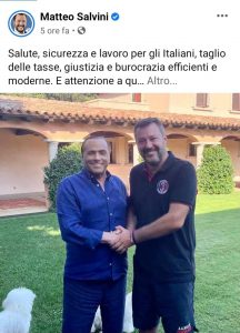 Salvini e Berlusconi cementano l’alleanza