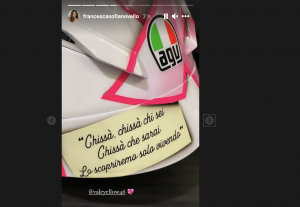 Valentino Rossi, a Misano casco dedicato alla figlia che aspetta dalla sua compagna