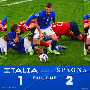 L'Italia di Mancini cade dopo 37 partite utili. La Spagna vince 2-1 e vola in finale di Nations League