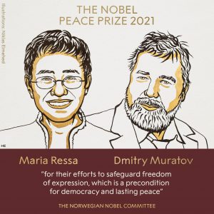 Il Nobel per la Pace va a Maria Ressa e Dmitry Muratov, i giornalisti che lottano per la libertà di espressione