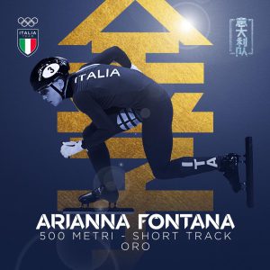 Olimpiadi invernali, primo oro per l’Italia. Arianna Fontana trionfa nei 500 metri dello short track