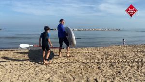Bari, preparativi per l'estate: sup e surf anche per i più piccoli