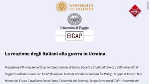 Gli italiani e la guerra in Ucraina, una ricerca di due università pugliesi
