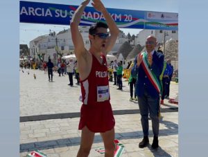Atletica, Massimo Stano vince il titolo italiano 20 km di marcia nella sua Puglia
