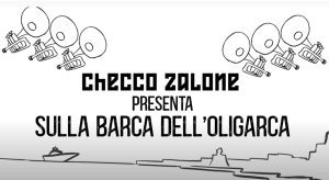 Checco Zalone canta "Sulla barca dell'oligarca"