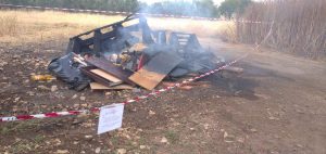 Bari, roghi abusivi: denunciato un sessantenne sorpreso a bruciare rifiuti speciali e ferro