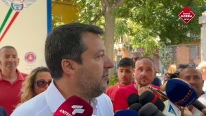 La corsa al voto, Salvini a Bari